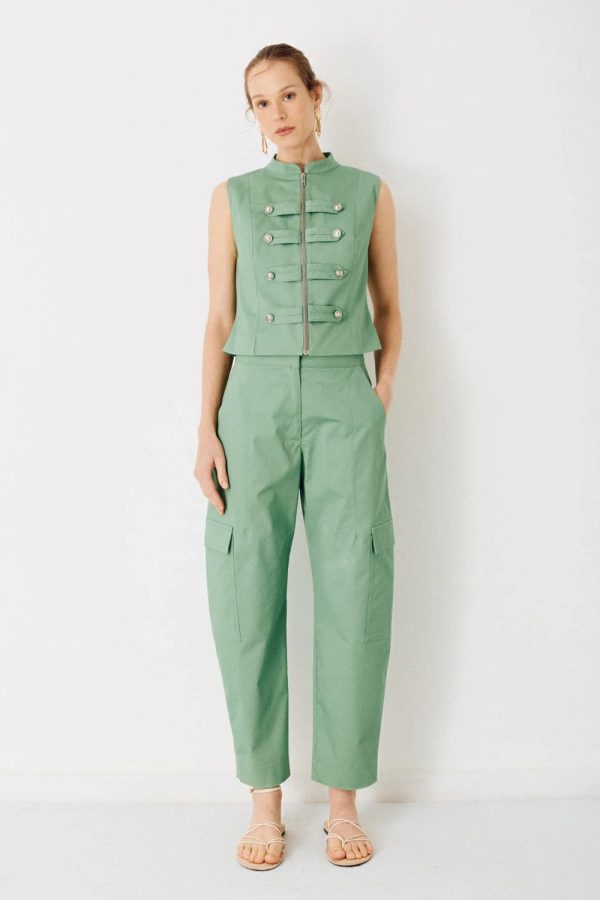 Calça Barrel Bolso Cargo