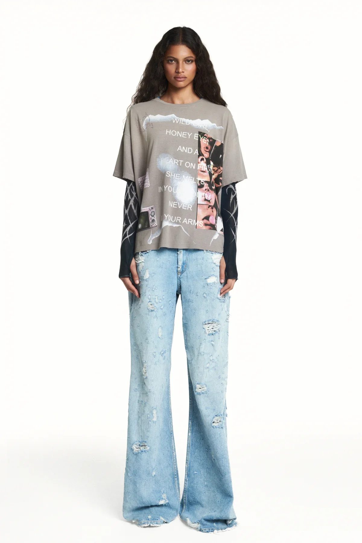 Calça Jeans Destroyed