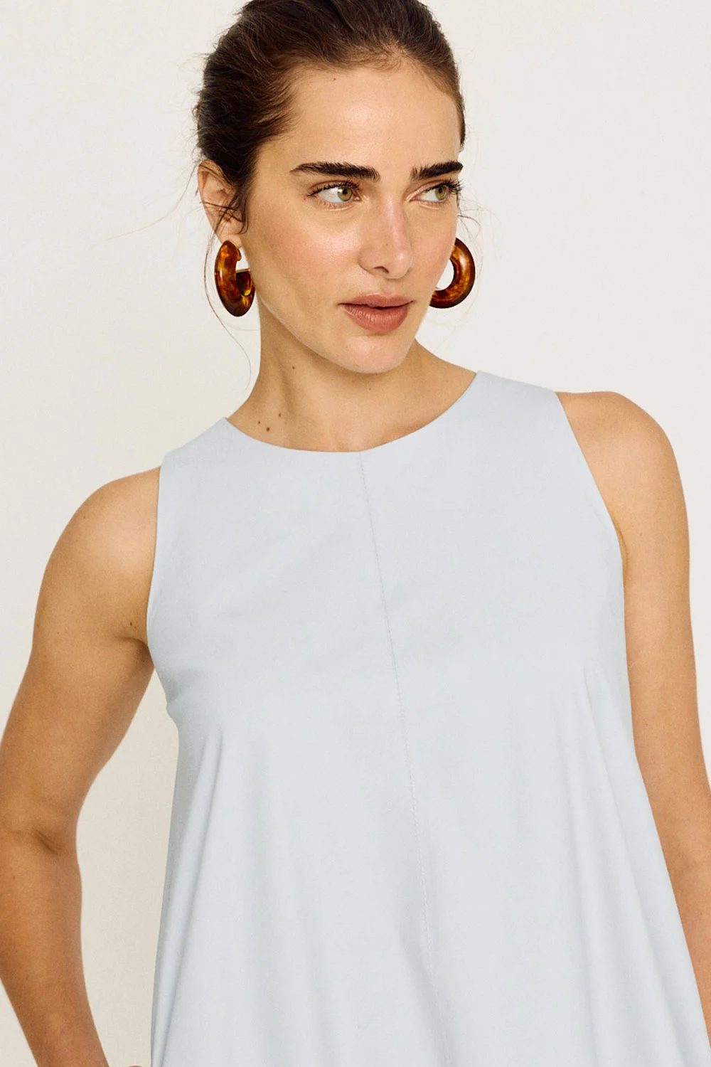 Vestido Longo Balonê — Azul