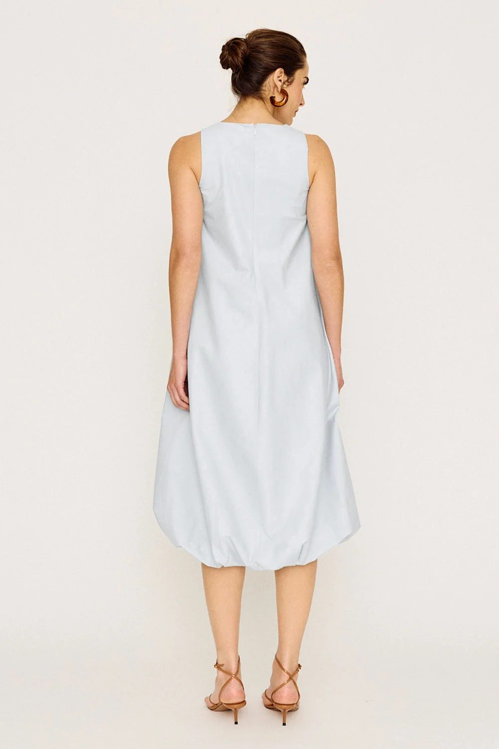 Vestido Longo Balonê — Azul