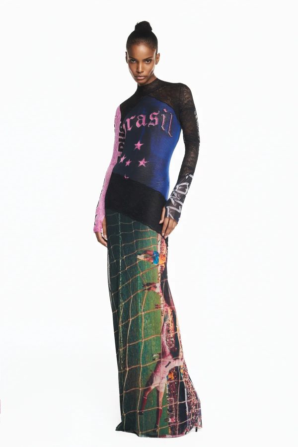 Vestido Brasil Manga Longa