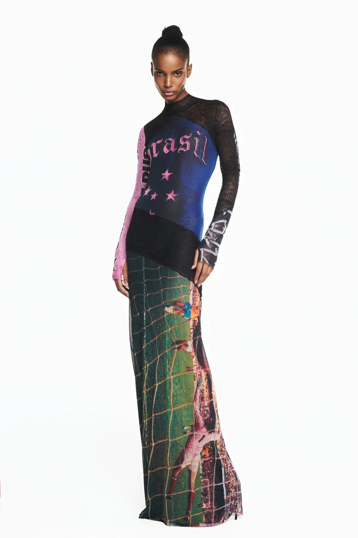 Vestido Brasil Manga Longa