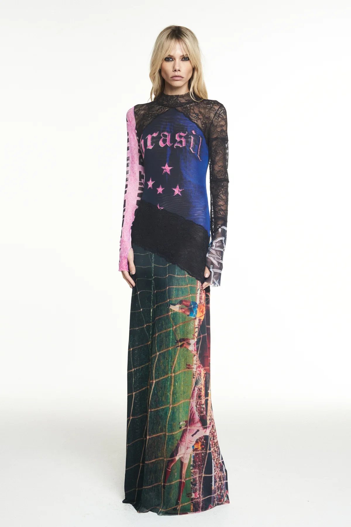 Vestido Brasil Manga Longa