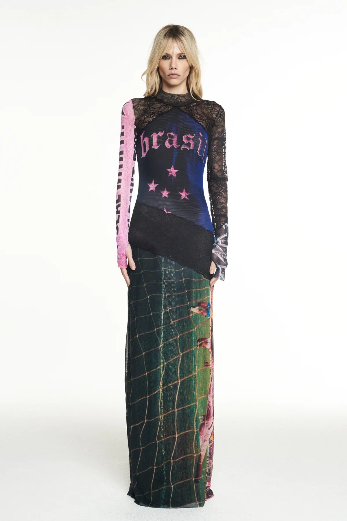 Vestido Brasil Manga Longa