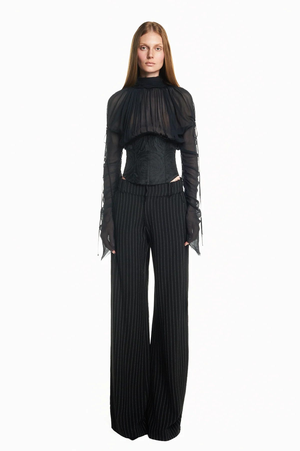 Blusa Manga Longa Corset