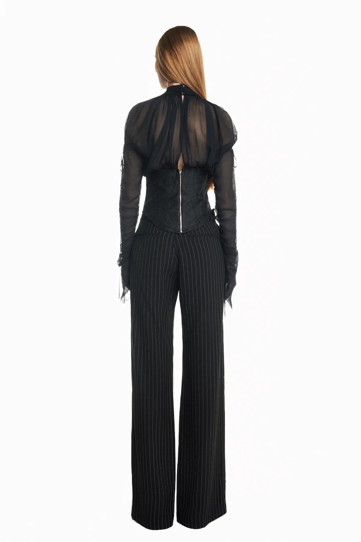 Blusa Manga Longa Corset