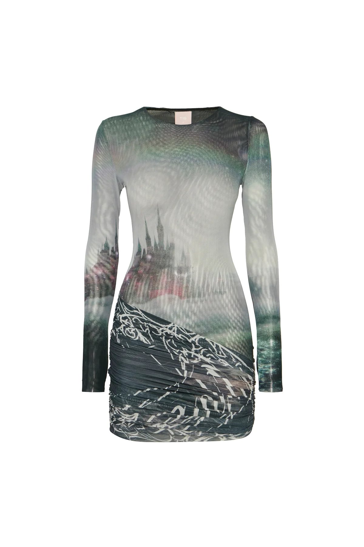 Vestido Curto Manga Longa